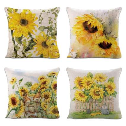 Sunflower pillows
