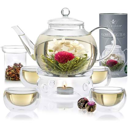 large blooming tea gift set