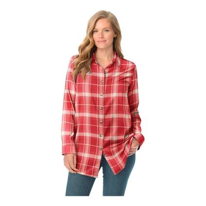 Woman Within plaid shirts for women