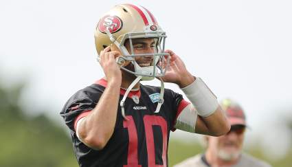 49ers Jimmy Garoppolo Impressed by WR Despite Limited Practice