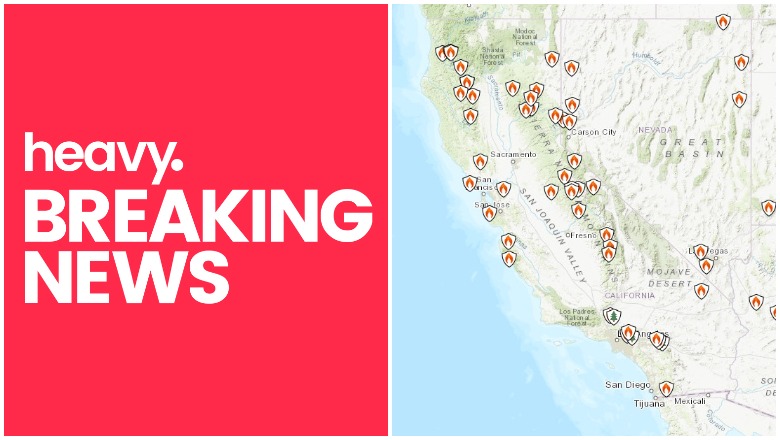 California Fire Map Fires Evacuations Near Me Sept 9 Heavy Com