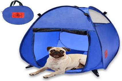 pop up dog tent for list