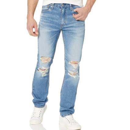 slim straight jeans