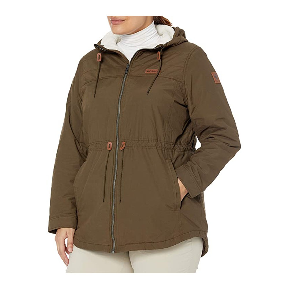 womens sherpa lined winter jacket