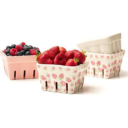 ceramic berry basket