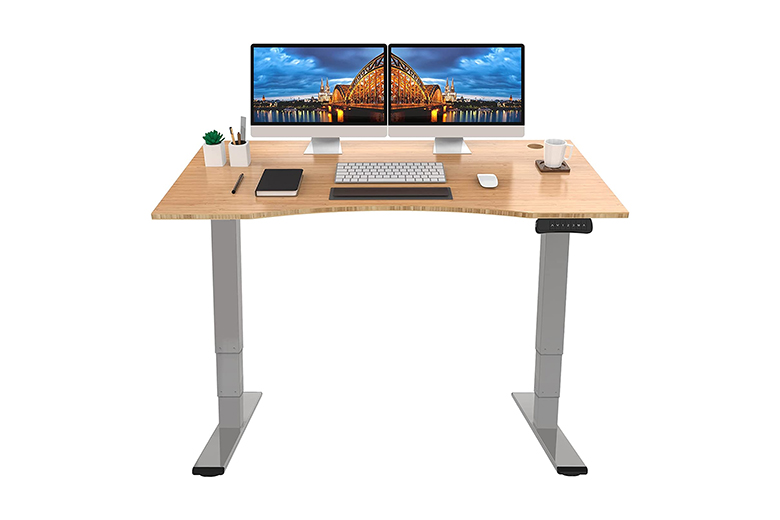 Economy DWS08-02 Sturdy & Simple Design Height Adjustable Standing Desk,Black 