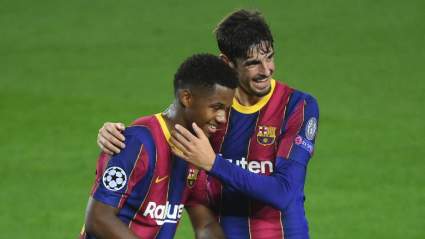 Barcelona Fans Want Griezmann Benched for Trincao After UCL Win