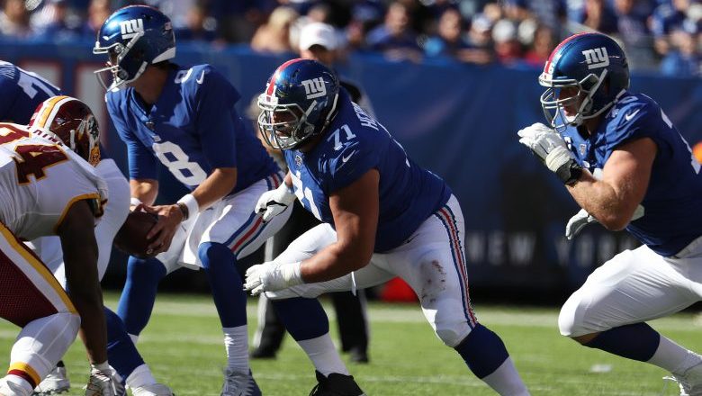 Giants offensive line slammed by experts