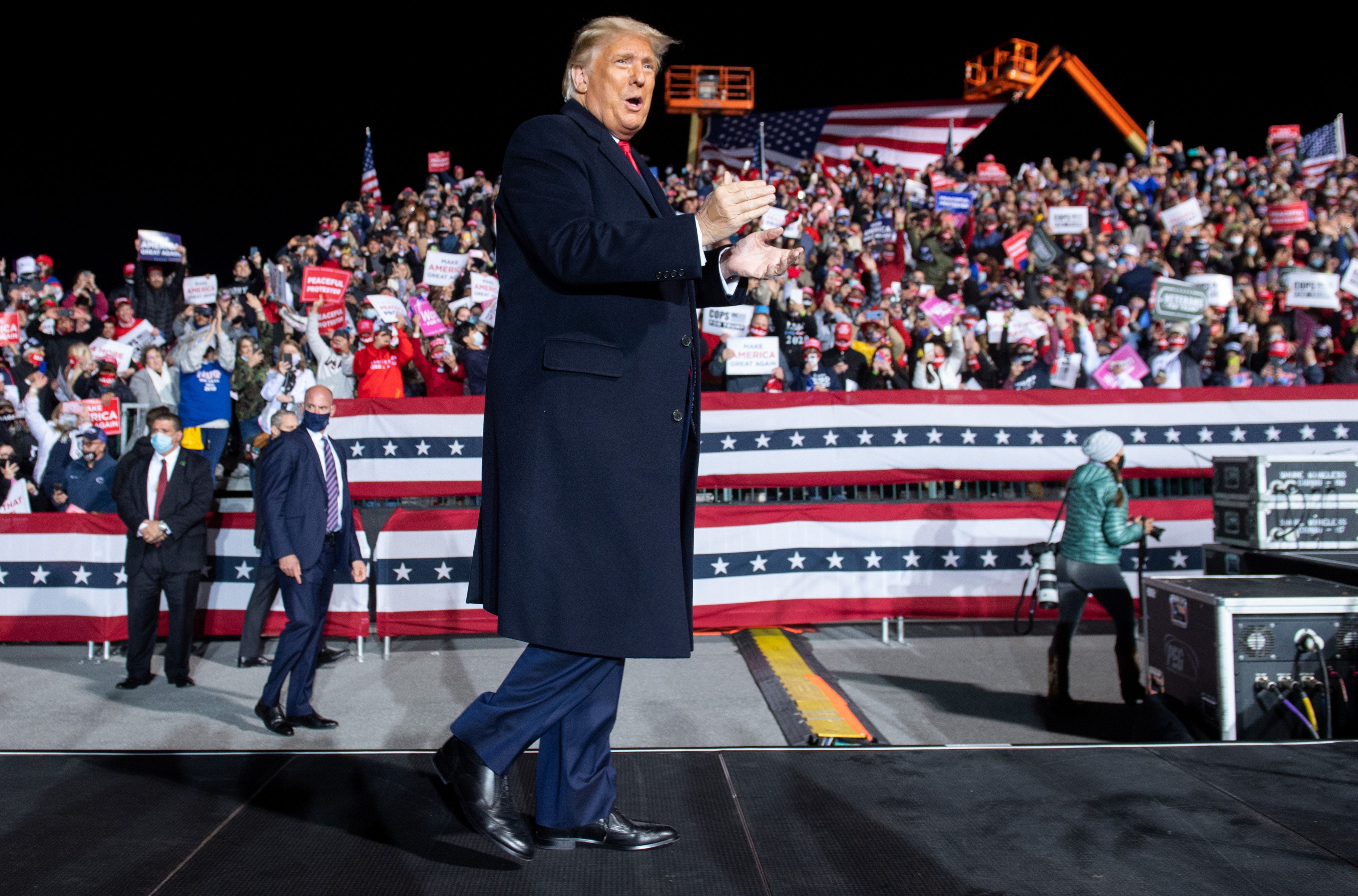 How Many Attended Trump S Johnstown Pennsylvania Rally See Crowd   GettyImages 1229055732 