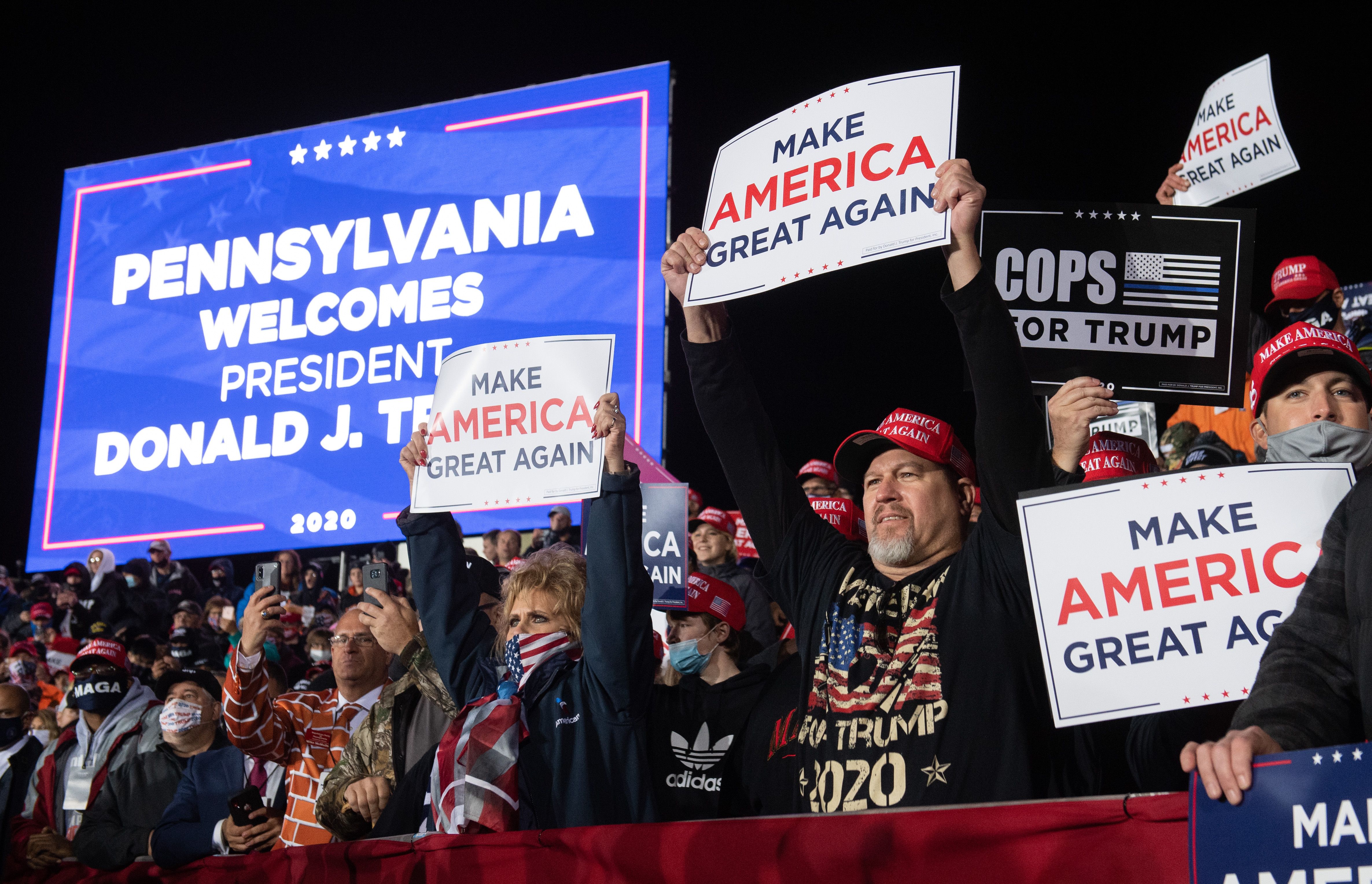 Trump's Pennsylvania Rally Attendance Erie Crowd Size Photos