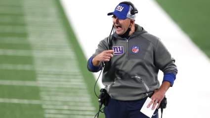 Giants Coach ‘Wearing Helmet’ After Eagles Fans COVID-19 Brawl