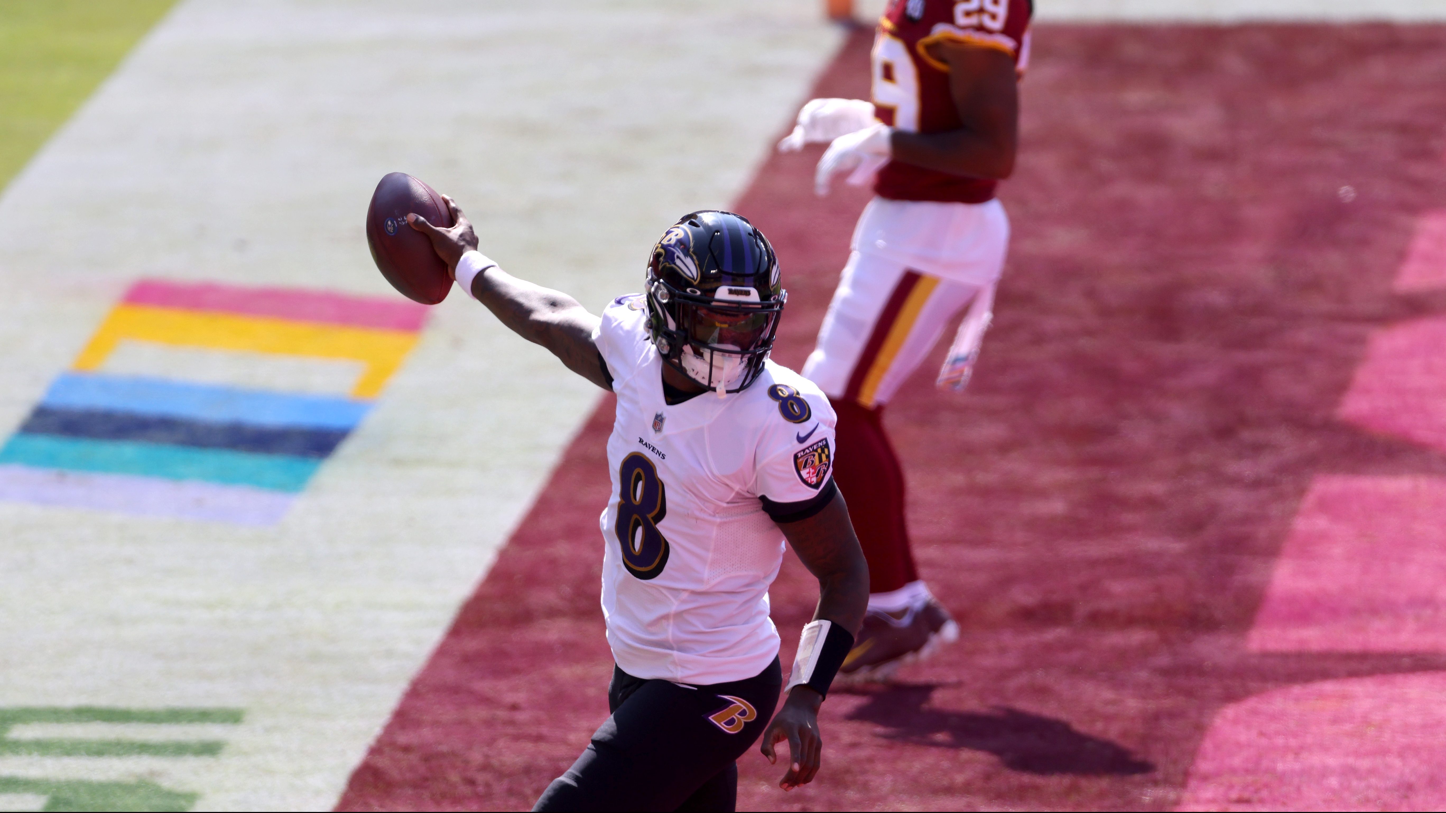 Watch Ravens’ Lamar Jackson Run For Score Vs. Washington | Heavy.com