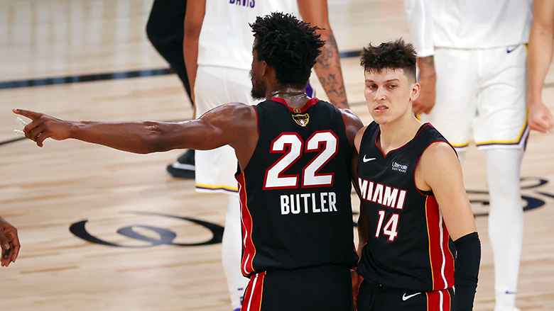 Whistle on X: Tyler Herro pushing for an NBA Finals Game 2 return? 👀   / X