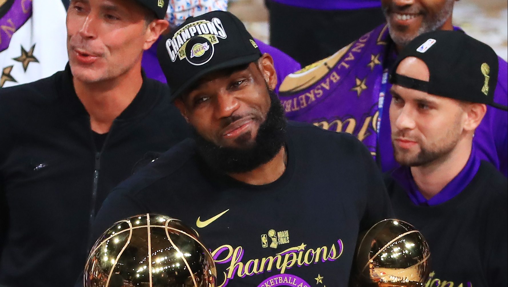 KING JAMES LEBRON, Lakers Cap, Purple and Gold, Lebron James Dad Hat