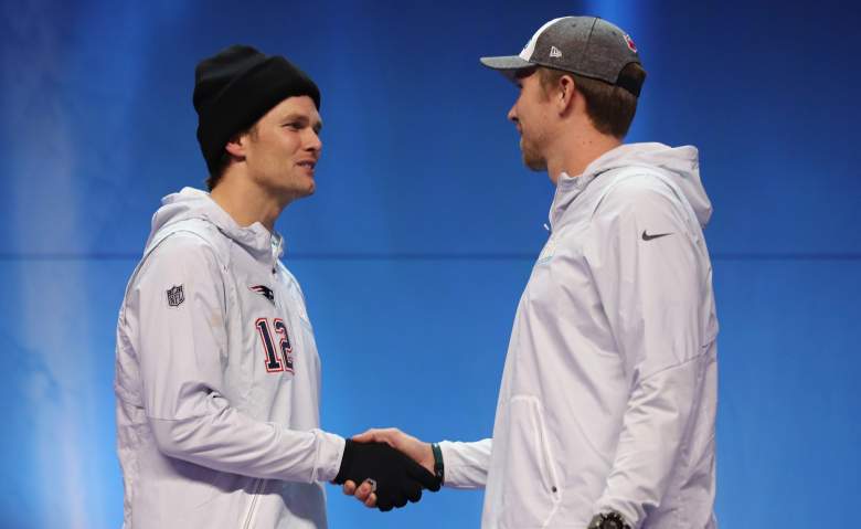 Nick Foles Tom Brady handshake