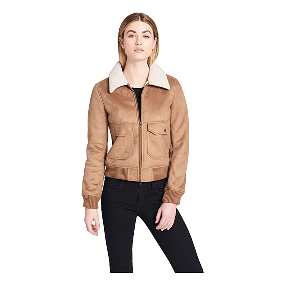 womens sherpa lined winter jacket