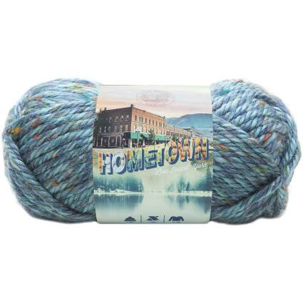 light blue yarn