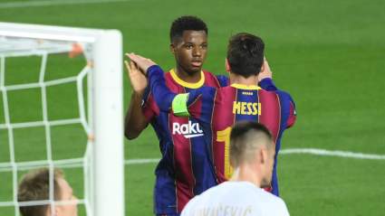Lionel Messi, Ansu Fati Make More UCL History With Barcelona