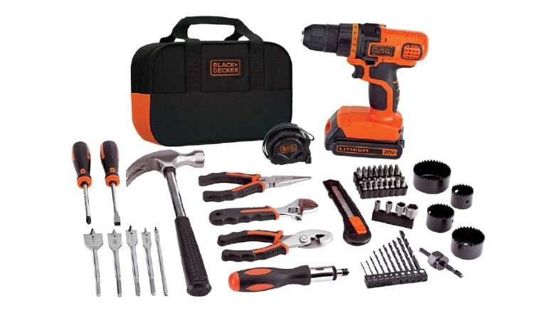 Black+Decker 20V MAX Cordless Drill and Home Tool Kit 