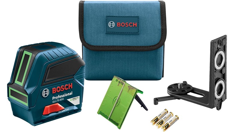 Bosch 75' Green-Beam Self-Leveling Cross-Line Laser