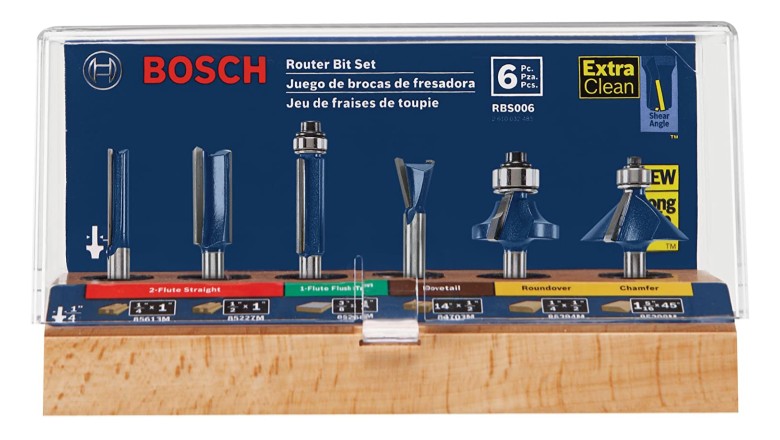 Bosch RBS006 6-Piece Router Bit Set