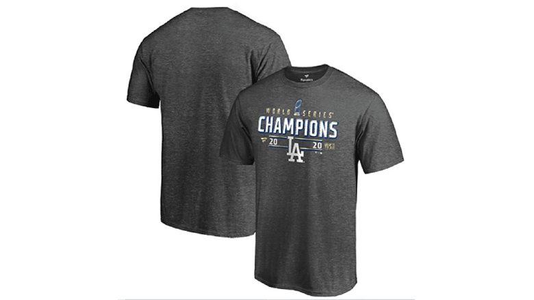 Girls Youth Fanatics Branded Black Los Angeles Dodgers 2020 World Series  Champions Parade T-Shirt