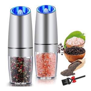 electric salt and pepper grinder set