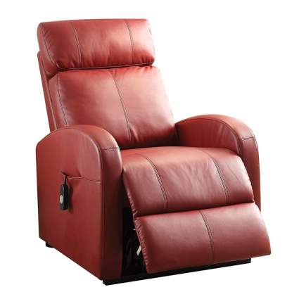 faux leather lift recliner