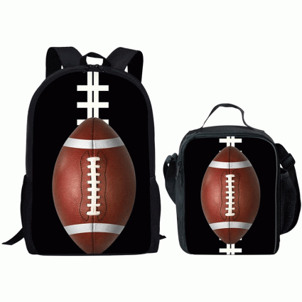 football backpack lunch bag
