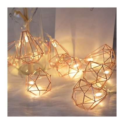 geometric string lights