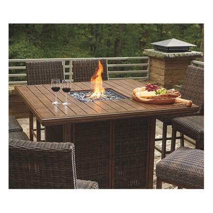 patio fire pit table