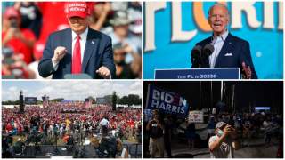 Trump vs Biden Tampa Rally Crowd