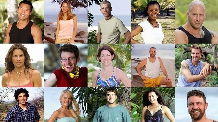 A collage of Survivor winners