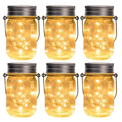 solar mason jar lights