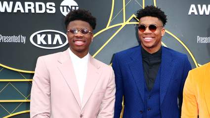 Giannis Antetokounmpo Has Strong Reaction to Brother’s Lakers Re-Signing