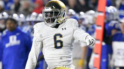 Eagles Draft ‘Elite, Physical’ Notre Dame LB in Eye-Opening Mock