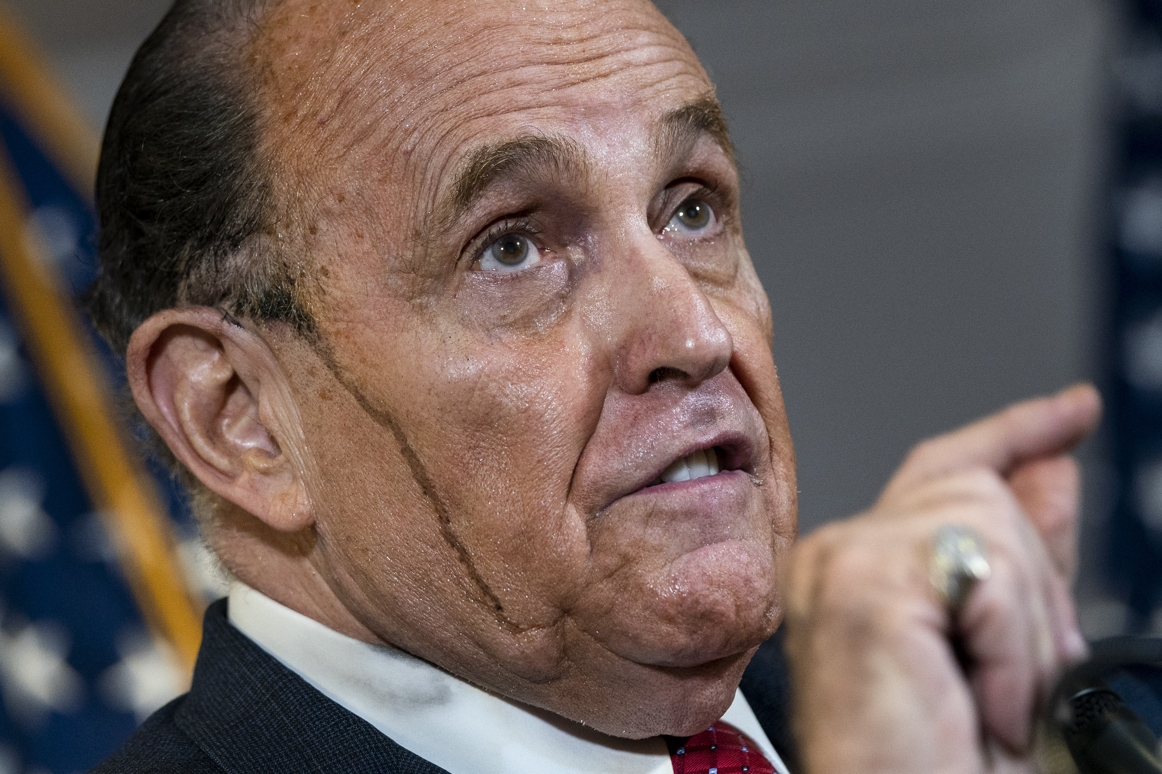 Did Rudy Giuliani Just Blow His Nose and Wipe it All - One 