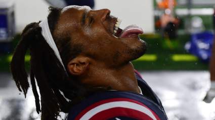 Cam Newton Unleashes Epic Post-Game Celebration in the Rain [WATCH]