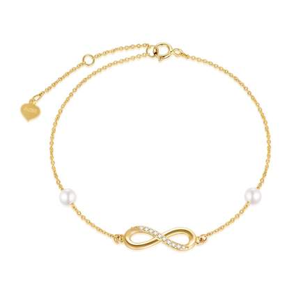 gold infinity bracelet
