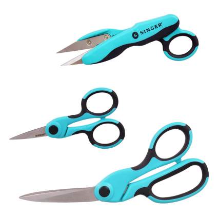 Blue craft scissors