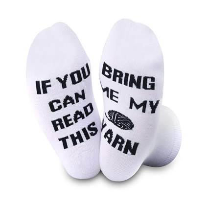 Funny "If you can read this" socks