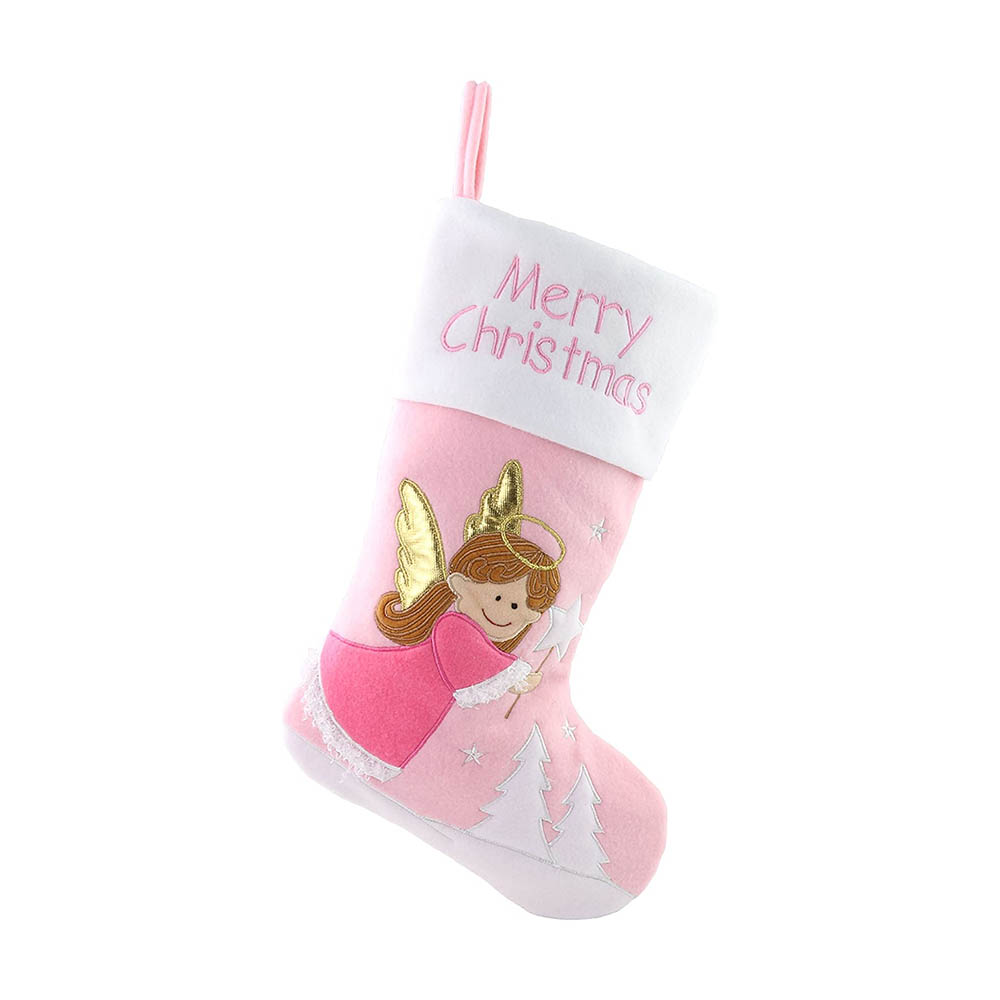 Personalize it with Babys Picture! Babys First Christmas Stocking; Baby Girl Stocking with Removable Soft Toy; with Picture Frame Pink 