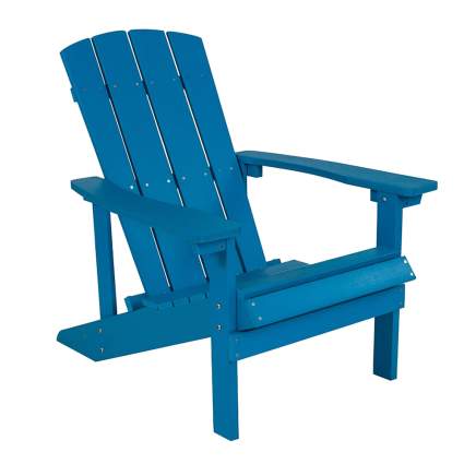 blue adirondack chair
