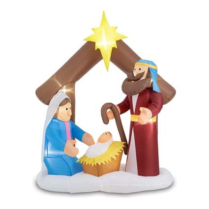 inflatable nativity scene