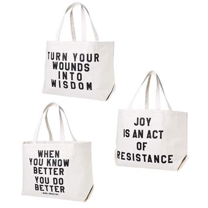 inspirational tote bags