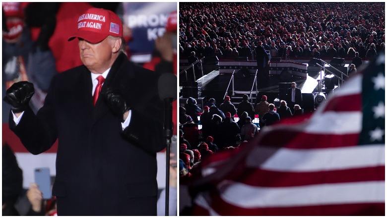 Trump Kenosha rally crowd size