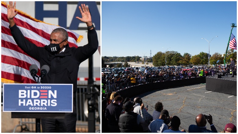 Obama's Atlanta Rally crowd size