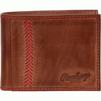 rawlings leather bifold wallet