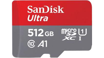 Save $36 on SanDisk 512GB Ultra MicroSDXC Card