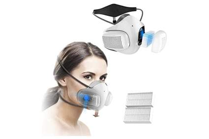 electric face mask with Hepa Filters